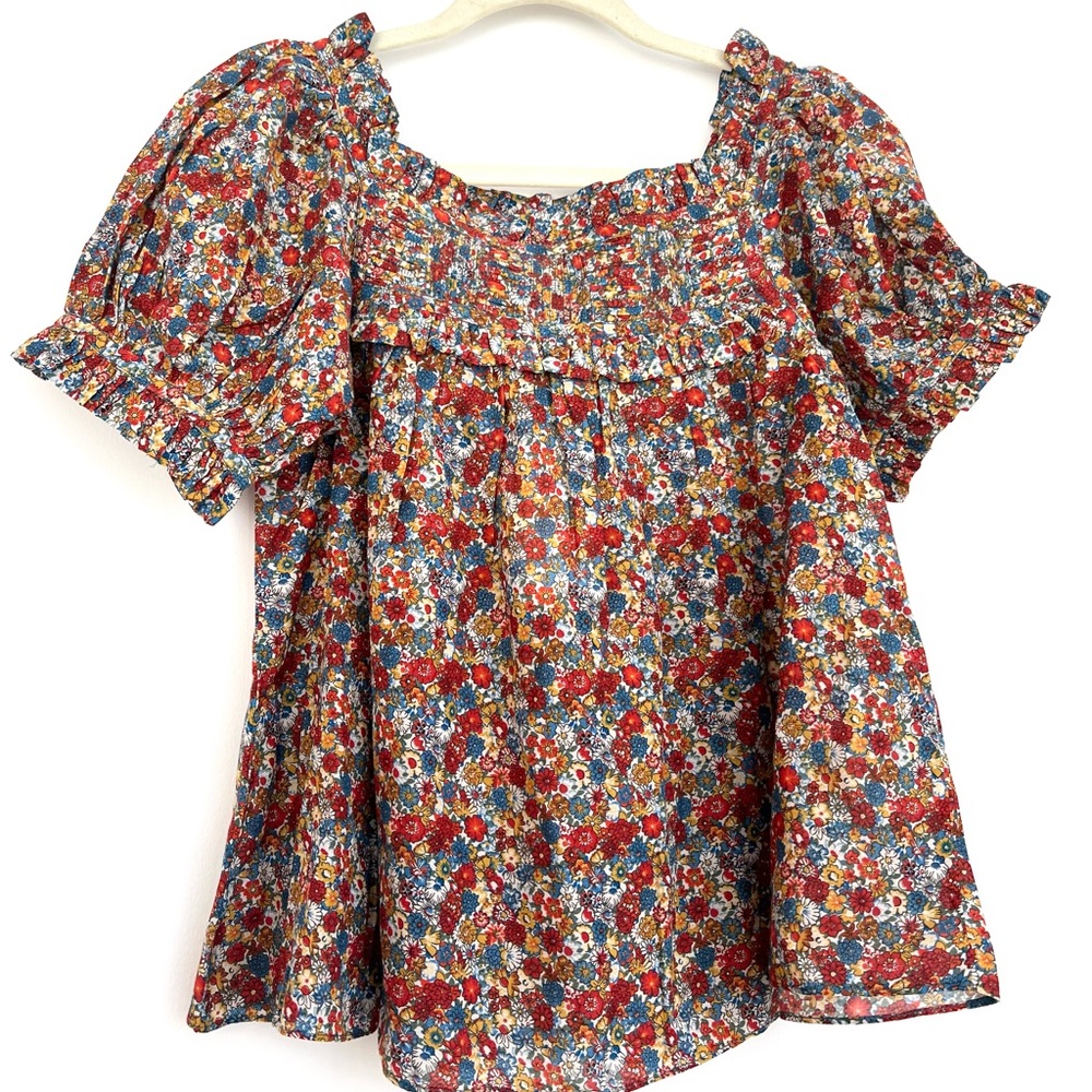 🍂 New Doen Frances top wildflower meadow prints XXS